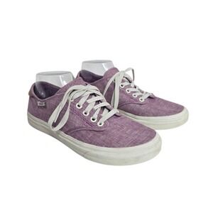 Vans Shoes Womens Size 8.5 Chambray Lace Up Low Top‎ Canvas Casual Sneakers